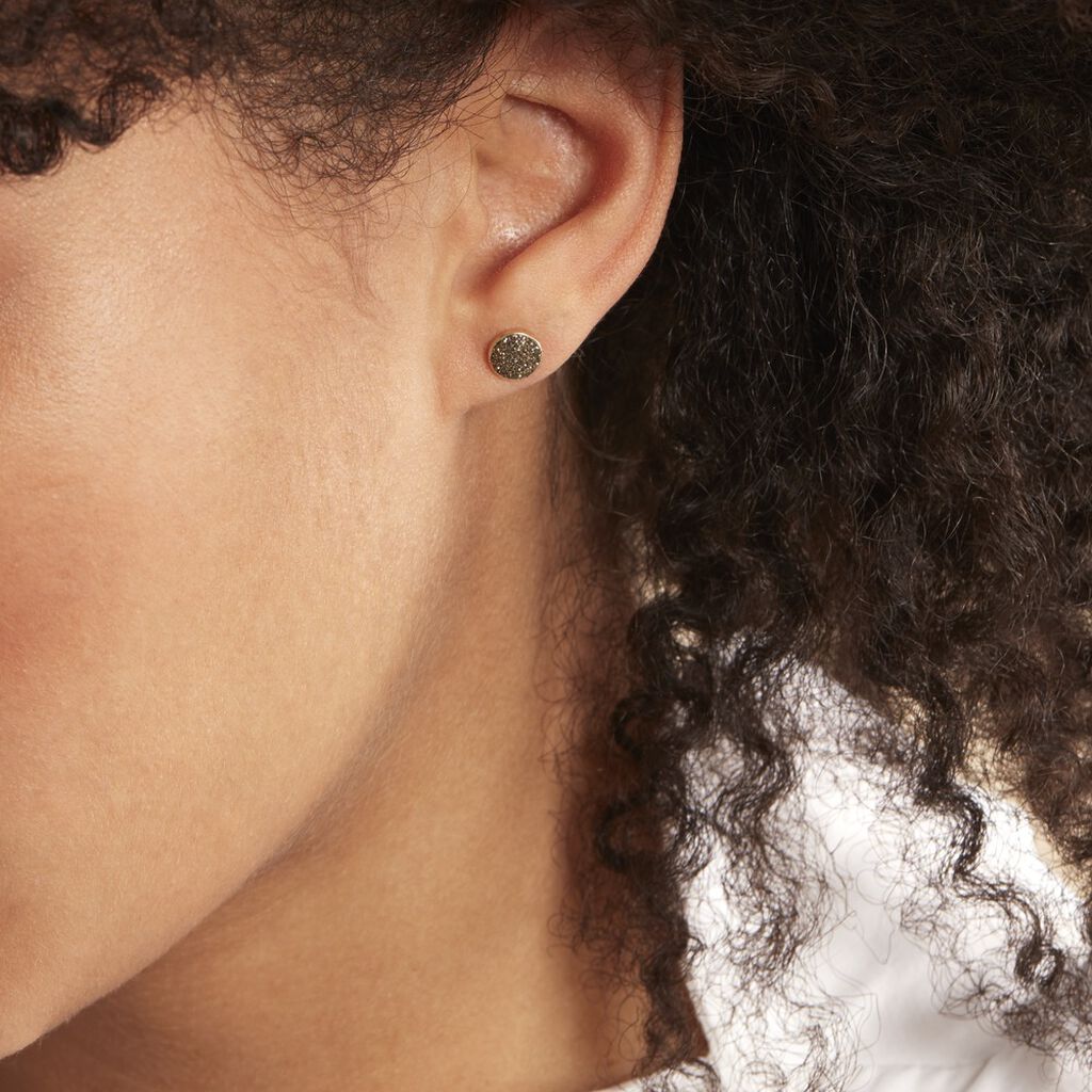 Boucles D'oreilles Puces Eryne Or Jaune