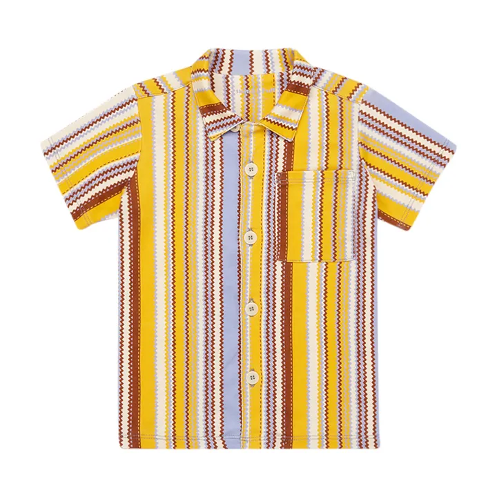 Misha & Puff Chemise Sonny Zigzag | Jaune moutarde