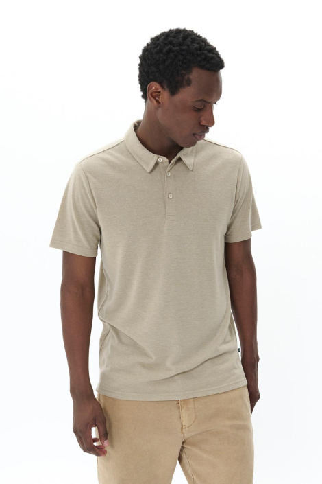 Matinique taupe heren polo