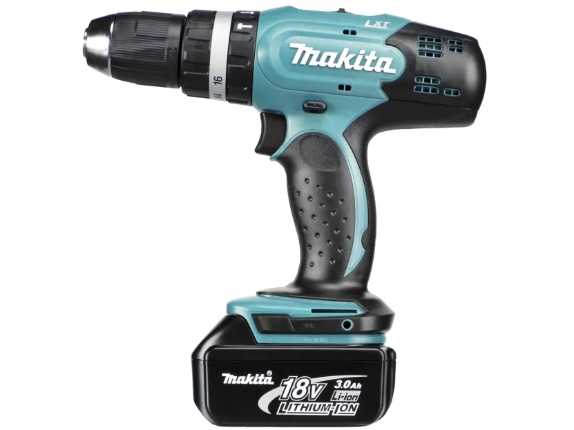 Makita DHP453RFX2 - Hammerbor/skruemaskine - ledningfri - 2-hastigheders - nøgleløs borepatron 13 mm - 42 N·m - 2 batterier - 18 V