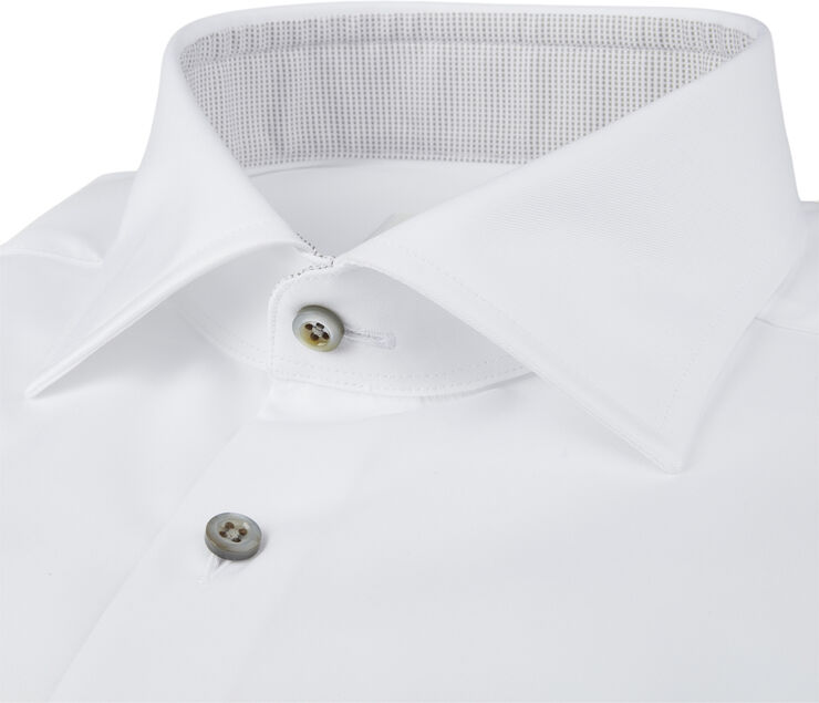 Stenströms Slim/75, RM cuff, contrast White