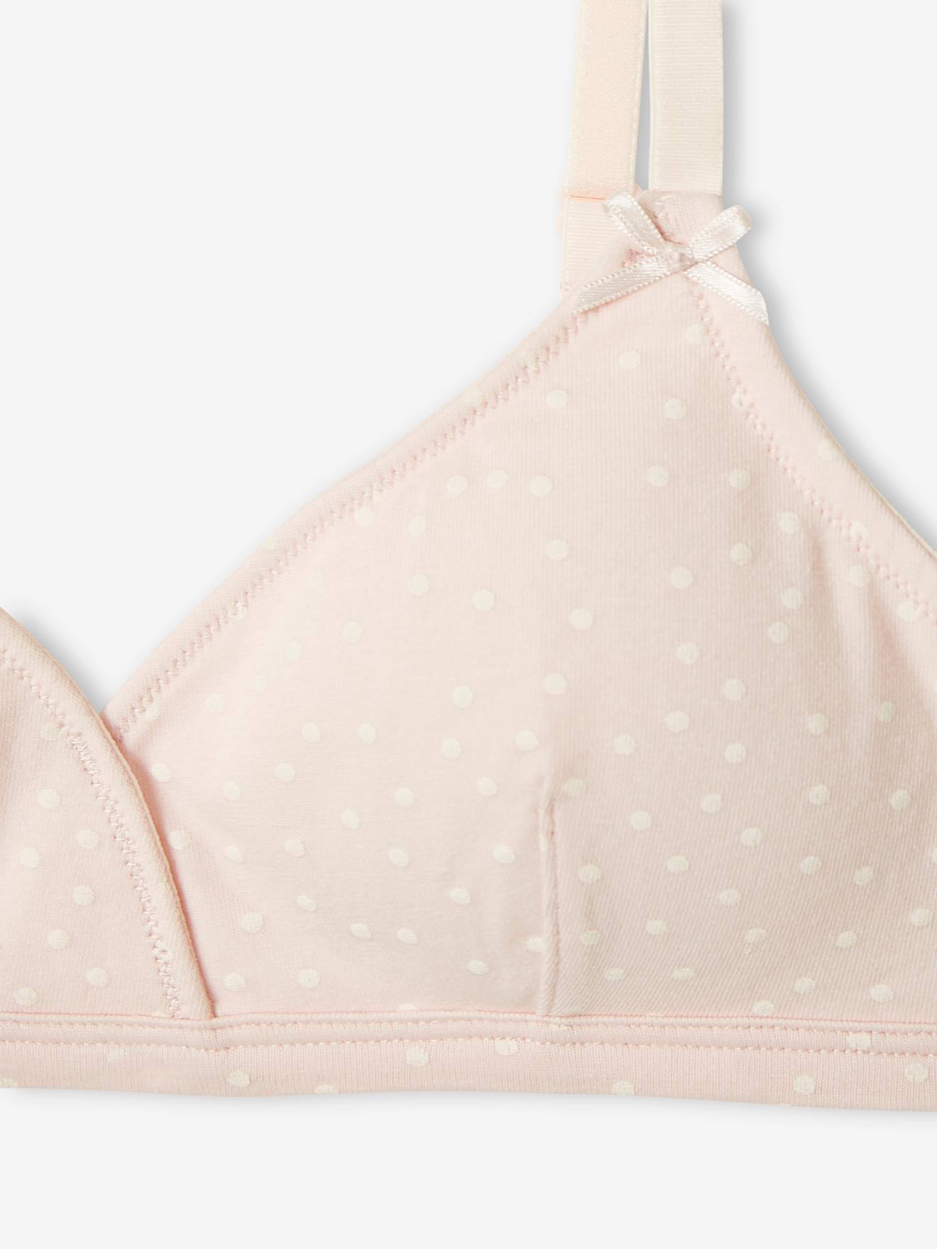 Conjunto de 2 sutiãs cor cru para meninas