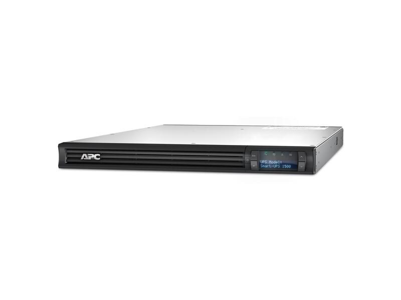 APC USV SMT1500RMI1U 1500 VA / 1000 W APC Smart-UPS, Line Interactive, 1500VA, Rackmontage 1HE, 230V, 4 IEC C13-Stecker, SmartSlot, AVR, LCD