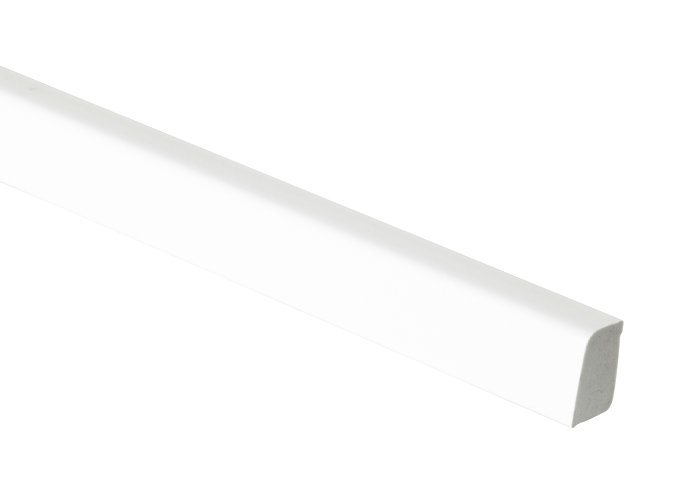 Skureliste plast hvid - 15 x 22 x 3000 mm