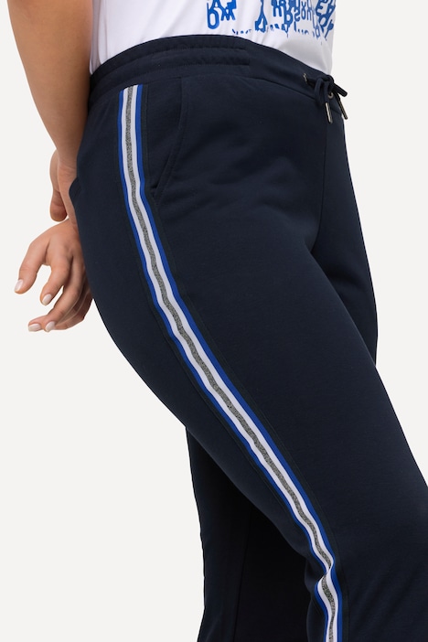 Sweathose, Glitzer-Zierband, Elastikbund, Jogginghose