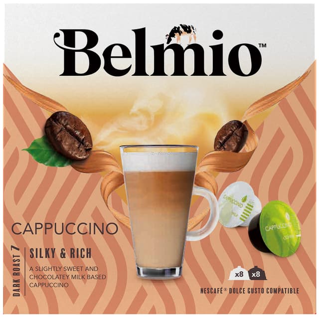 Belmio Cappuccino kaffekapsler til Dolce Gusto (8x2 pakke)