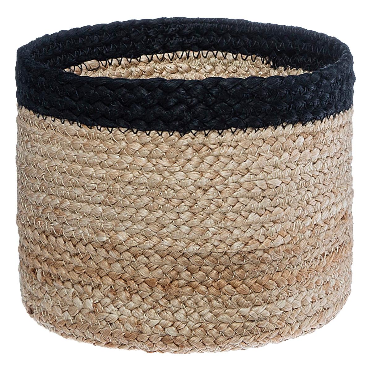 PANIER JUTE JACKSON NOIR TAILLE L