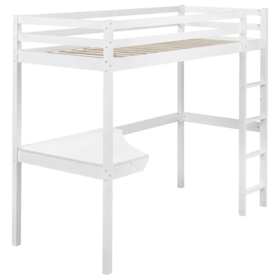 LOURY - Kinderbed - Wit - 90 x 200 cm - Dennenhout
