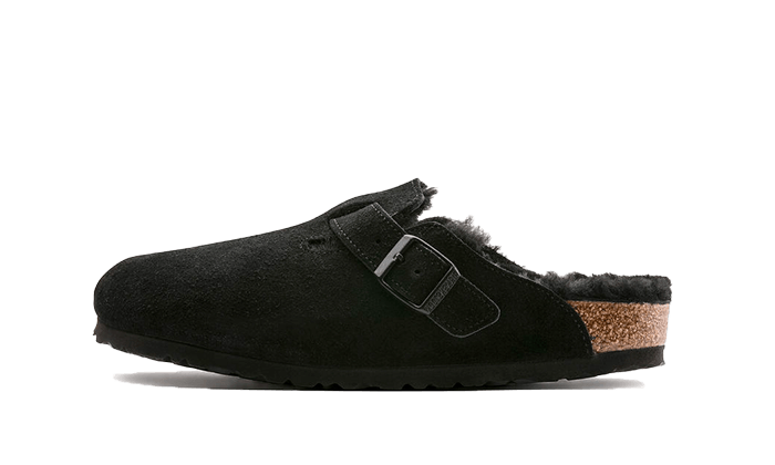 Birkenstock Boston Shearling Suede Black