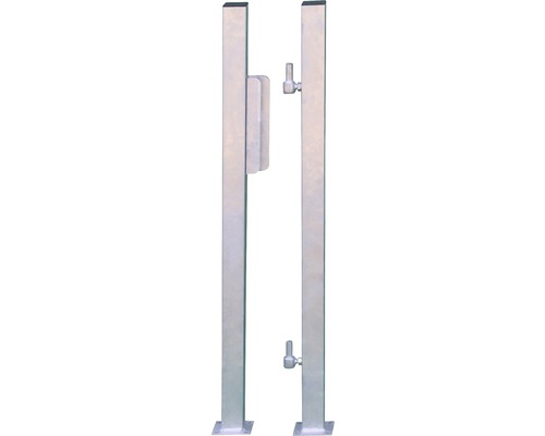 Poortpaalset, gegalvaniseerd staal, 950 mm
