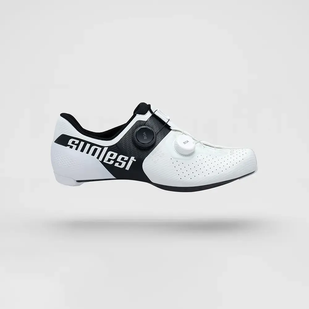 Suplest Road Pro Wielrenschoenen Wit/Zwart Heren