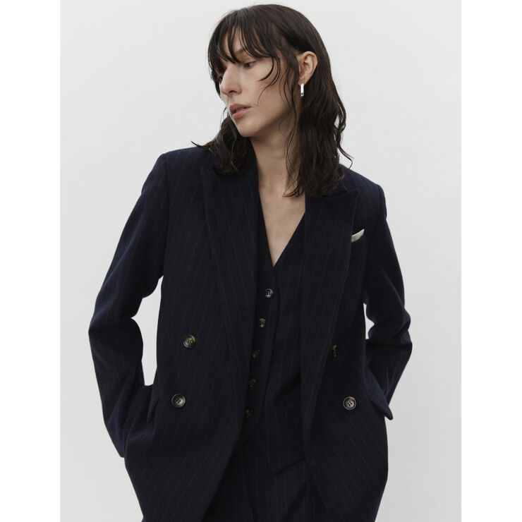 DAY Birger et Mikkelsen Preston - Woolen Pinstripe Total eclipse