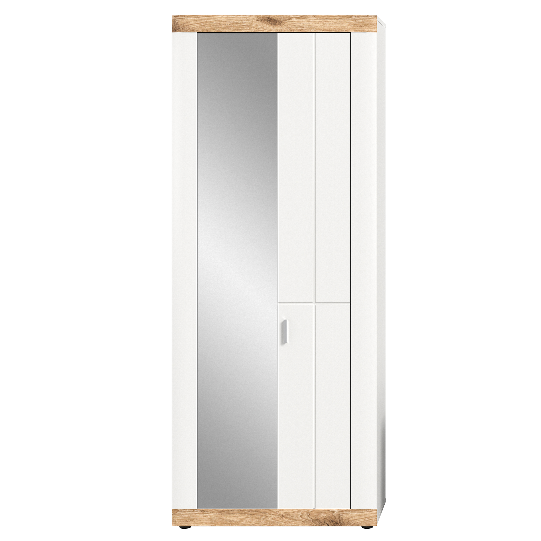 Garderobenschrank LAREDO - weiß - Nox Oak - 77 cm breit