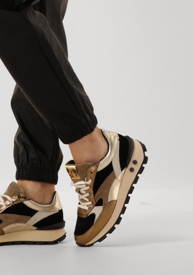 gouden floris van bommel sneakers sfw-10098 blokki