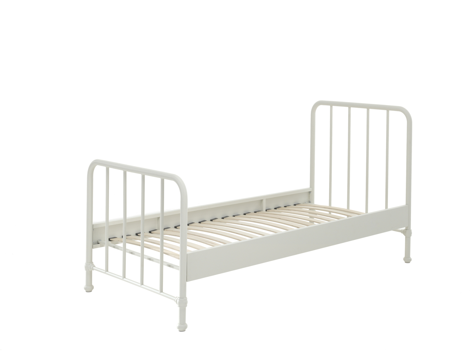 Metallbett BRONXX - weiß matt - 90x200 cm