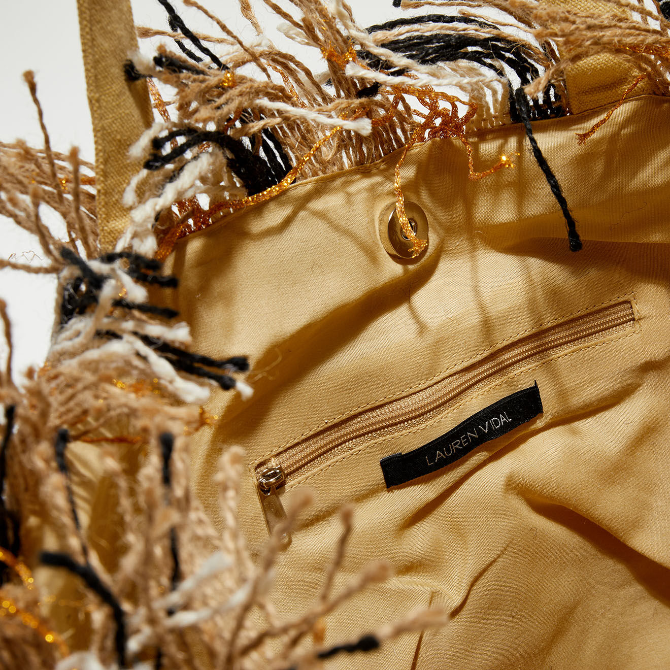 Lauren Vidal Sac doré - 35x53x15 cm