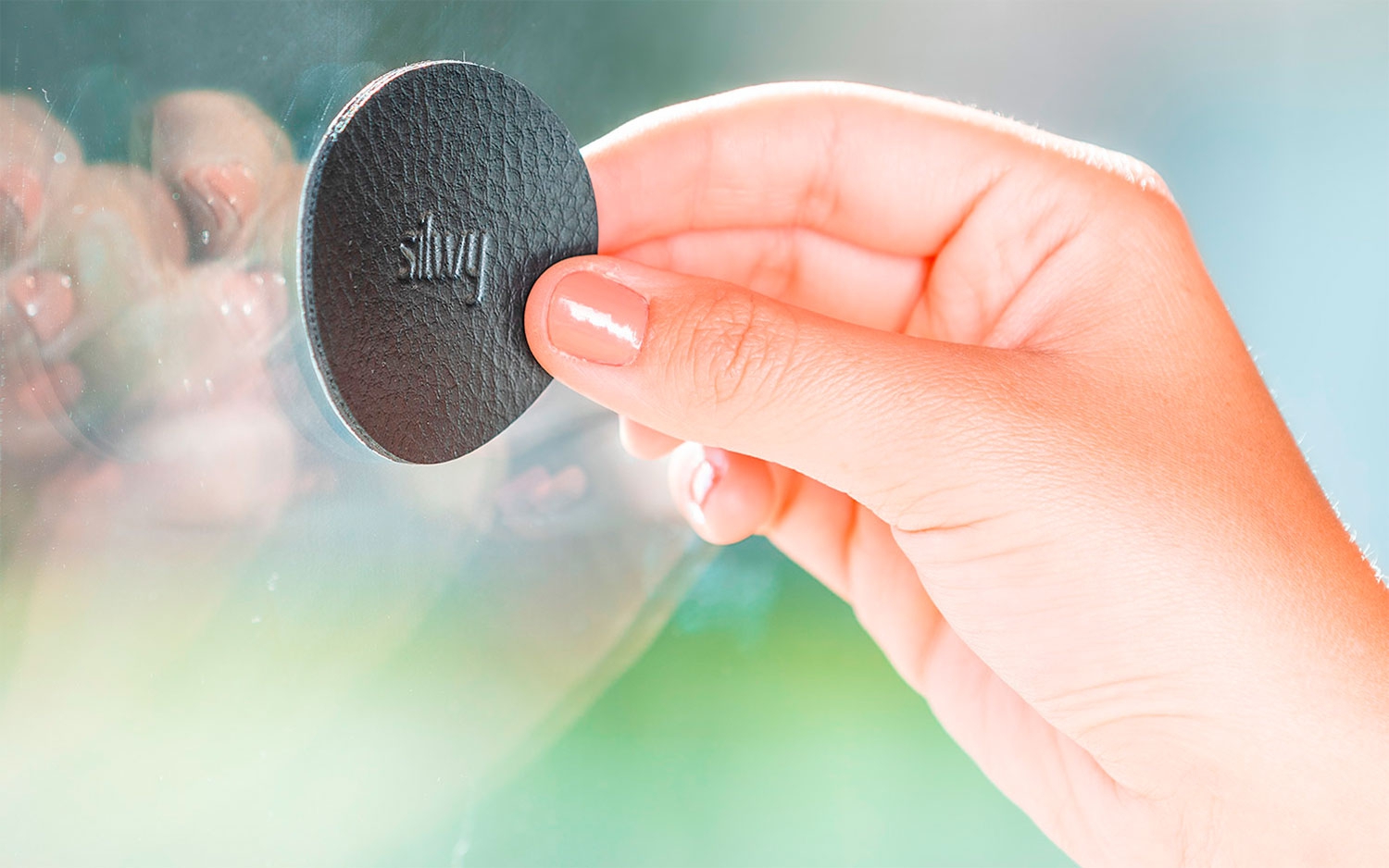Silwy The One Metall Magnethaken inkl. Metall-Nano-Gel-Pad 7,5 cm 2-tlg. schwarz