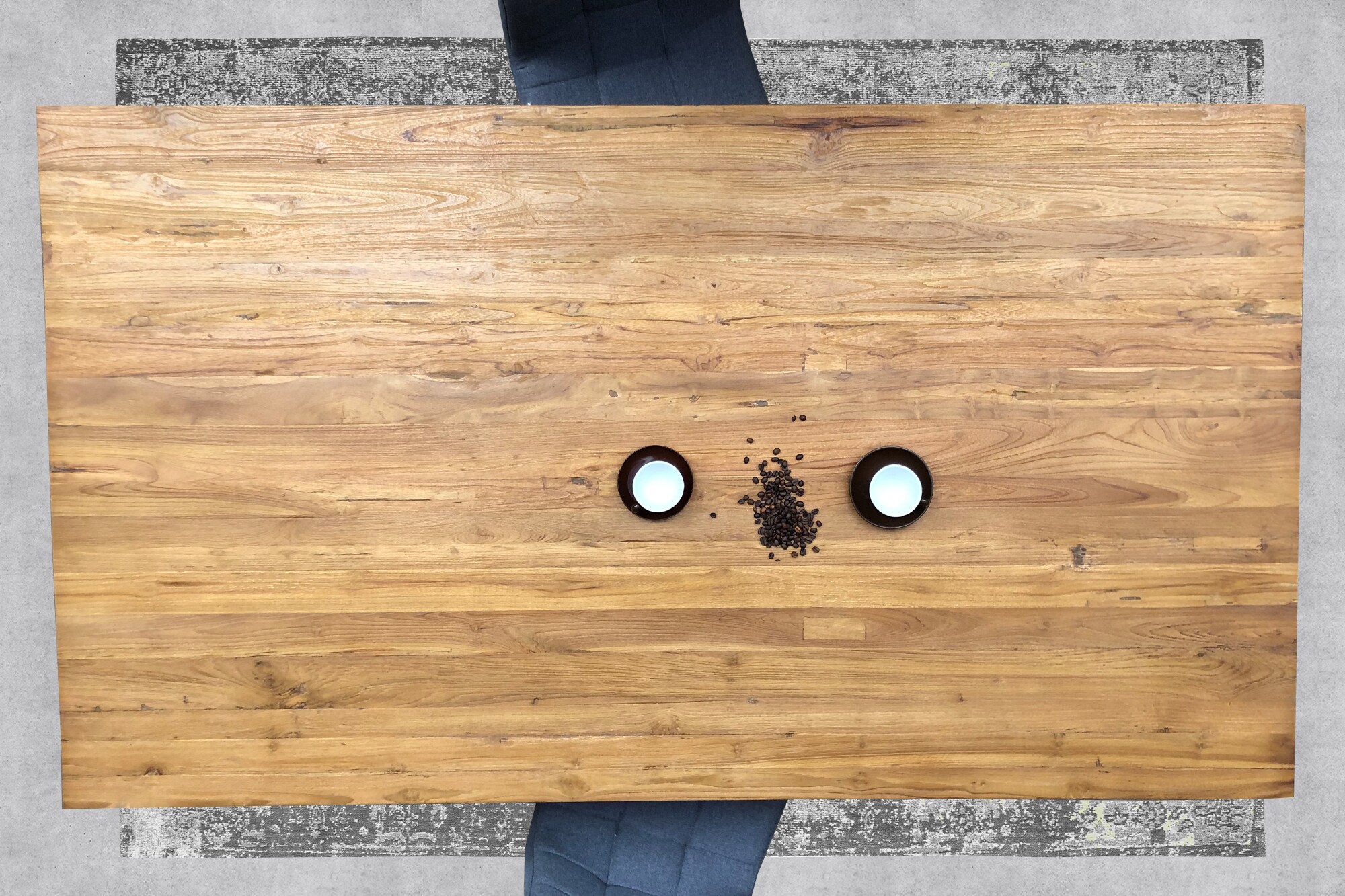 Tisch 200x100 Teak Holztisch Esstisch Küchentisch Wohnzimmertisch Speisetisch
