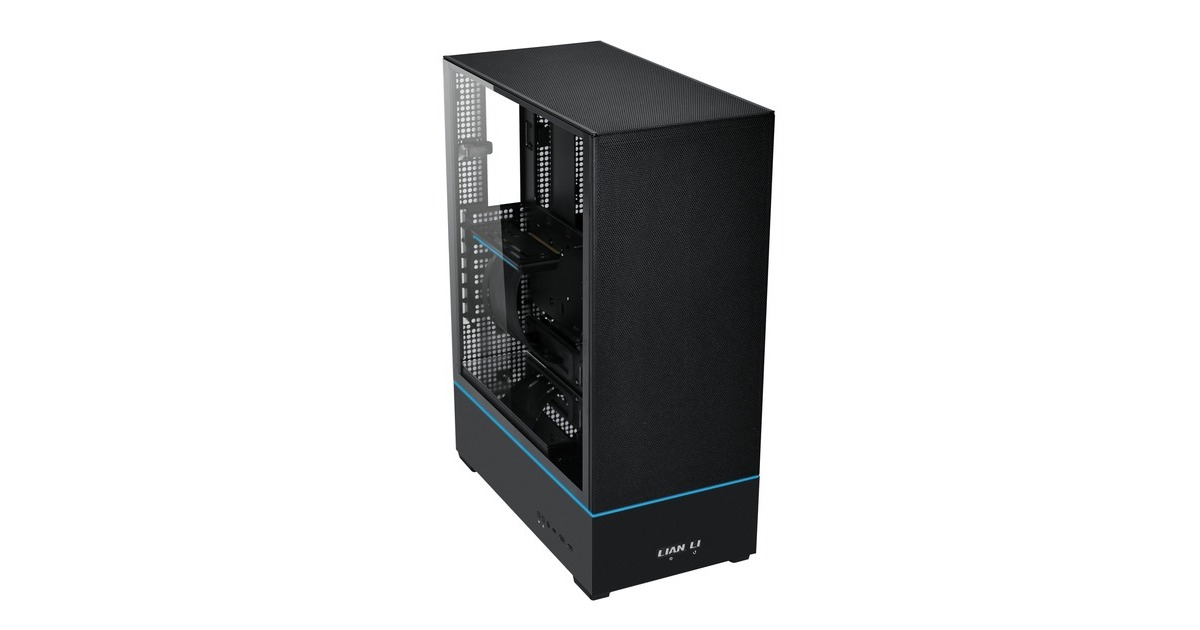Lian LiSUP-01 midi tower behuizing  (Zwart | 2x USB-A | 1x USB-C | RGB | Window)