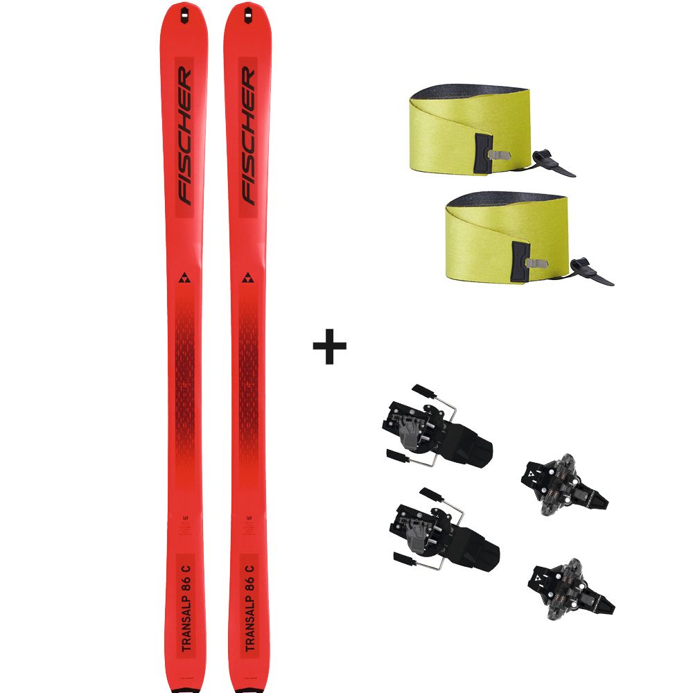 Fischer Transalp 86 Carbon 22/23 Tourenski Komplettset & Fischer Tour Classic ST Bindung & Fell