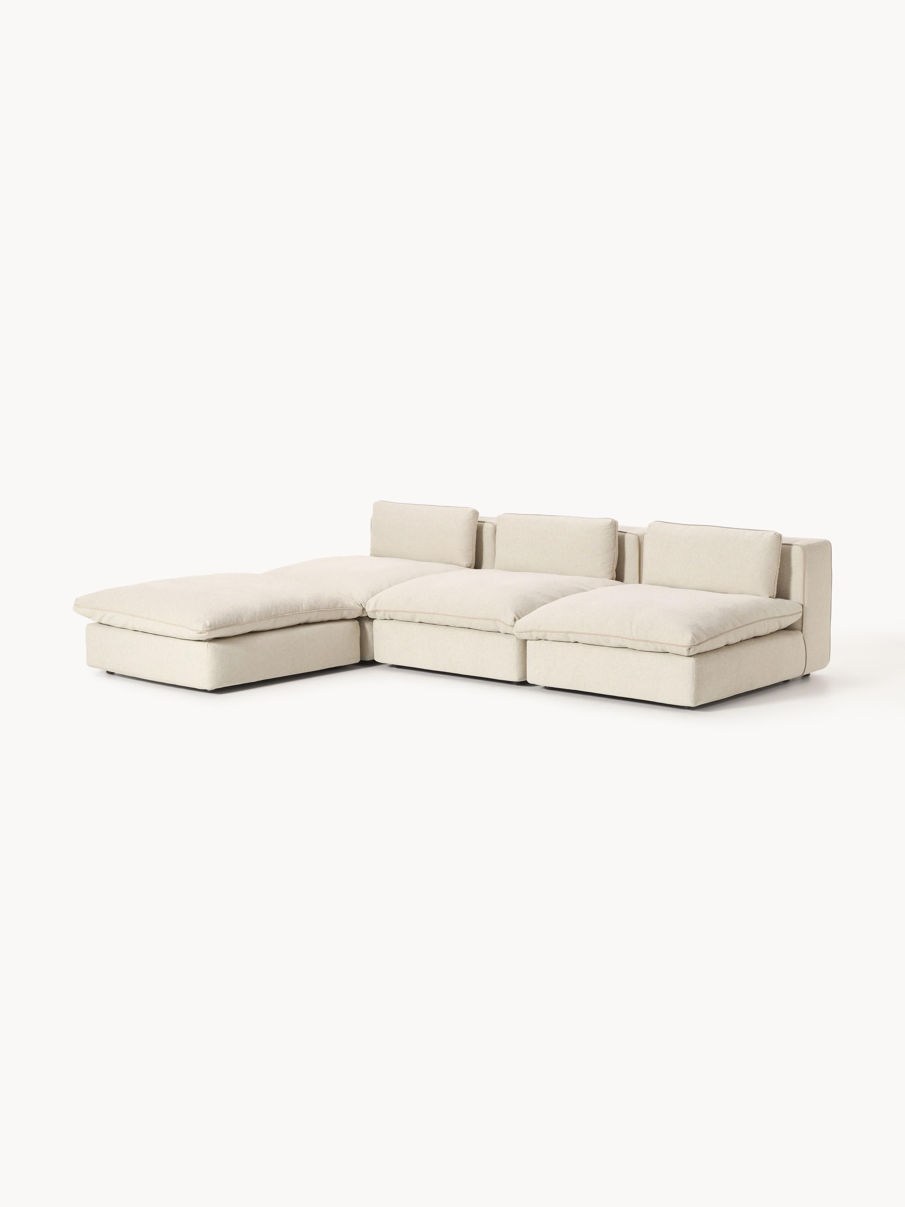 Modulaire XL bank Felix met poef (links/rechts)