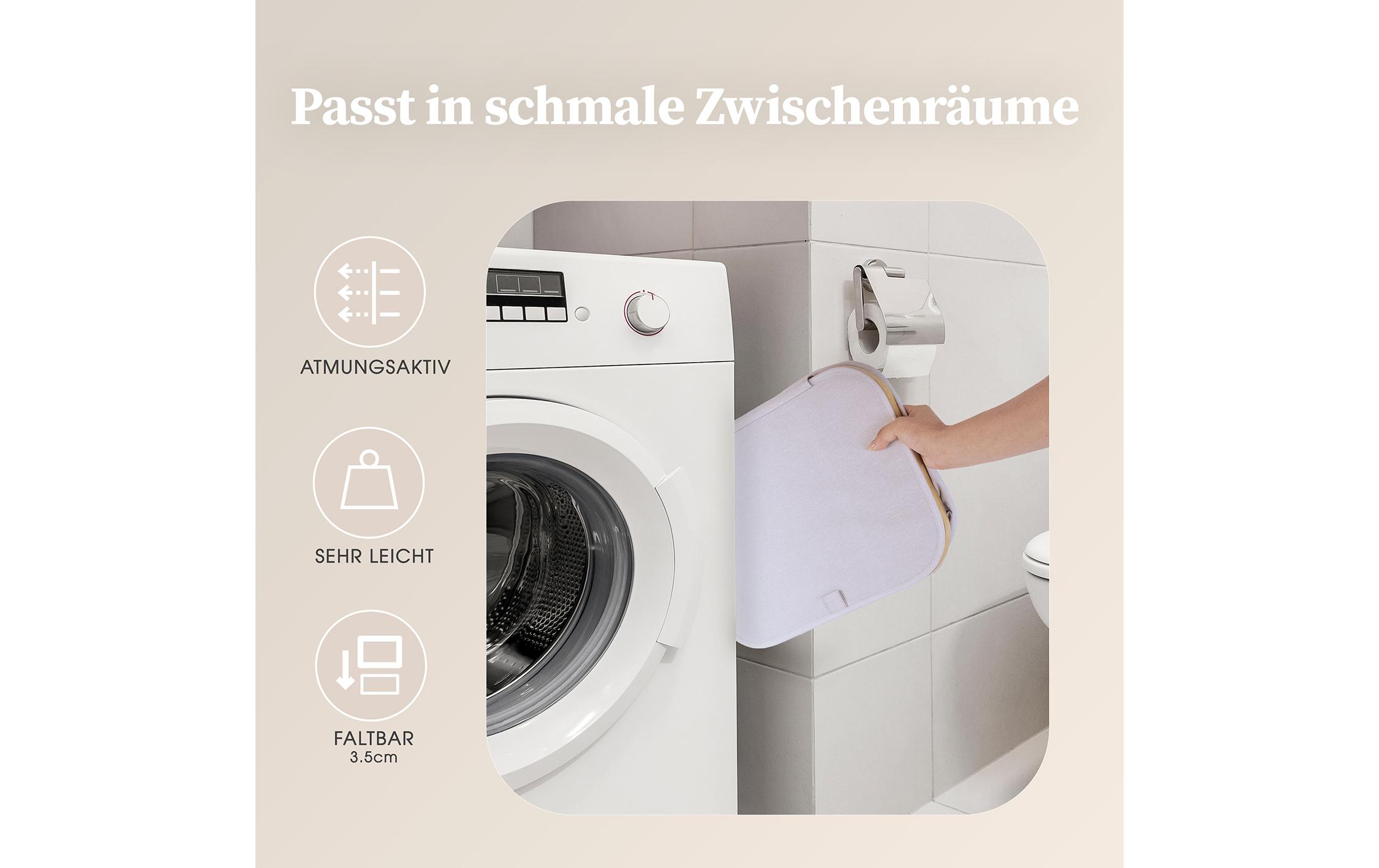 Wäschekorb Adrian 40 l, Grau/NatureFaltbare Aufbewahrungsbox