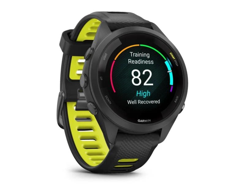 GARMIN Sportuhr Forerunner 265S Music Schwarz Smarte Laufuhr