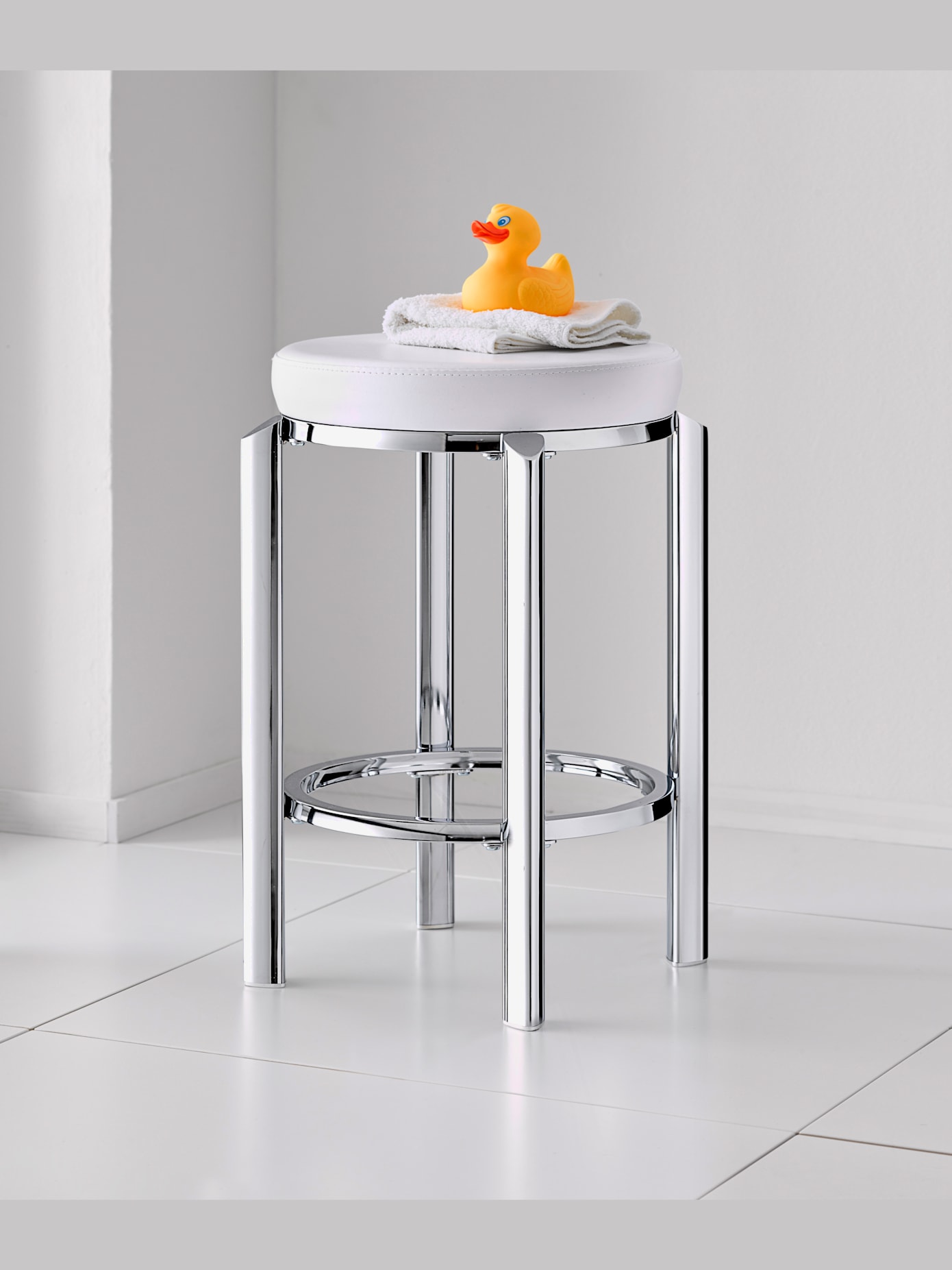 Tabouret châssis en métal robuste