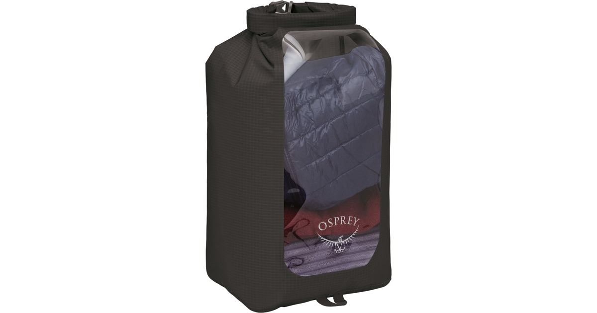 OspreyDry Sack 20 with Window packsack  (Zwart, 20 liter)