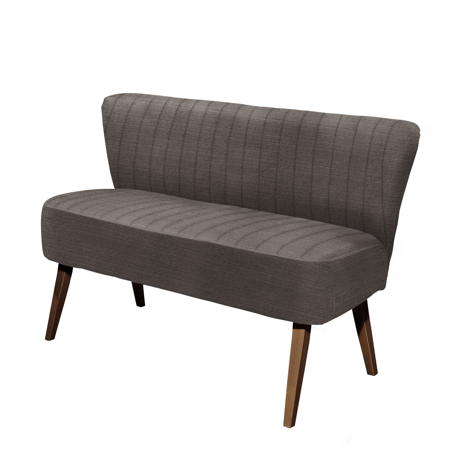 Bank - stone - Massivholz - 143 cm