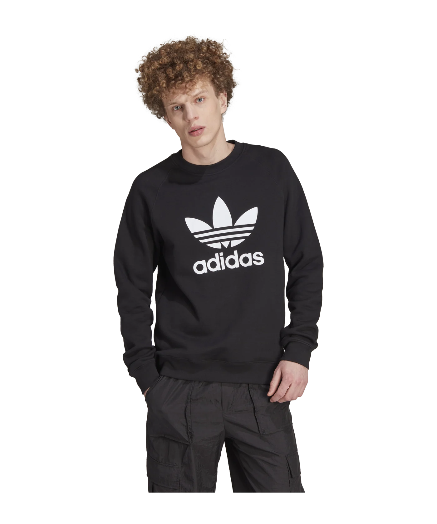 adidas Originals Trefoil Crew Sweatshirt Schwarz