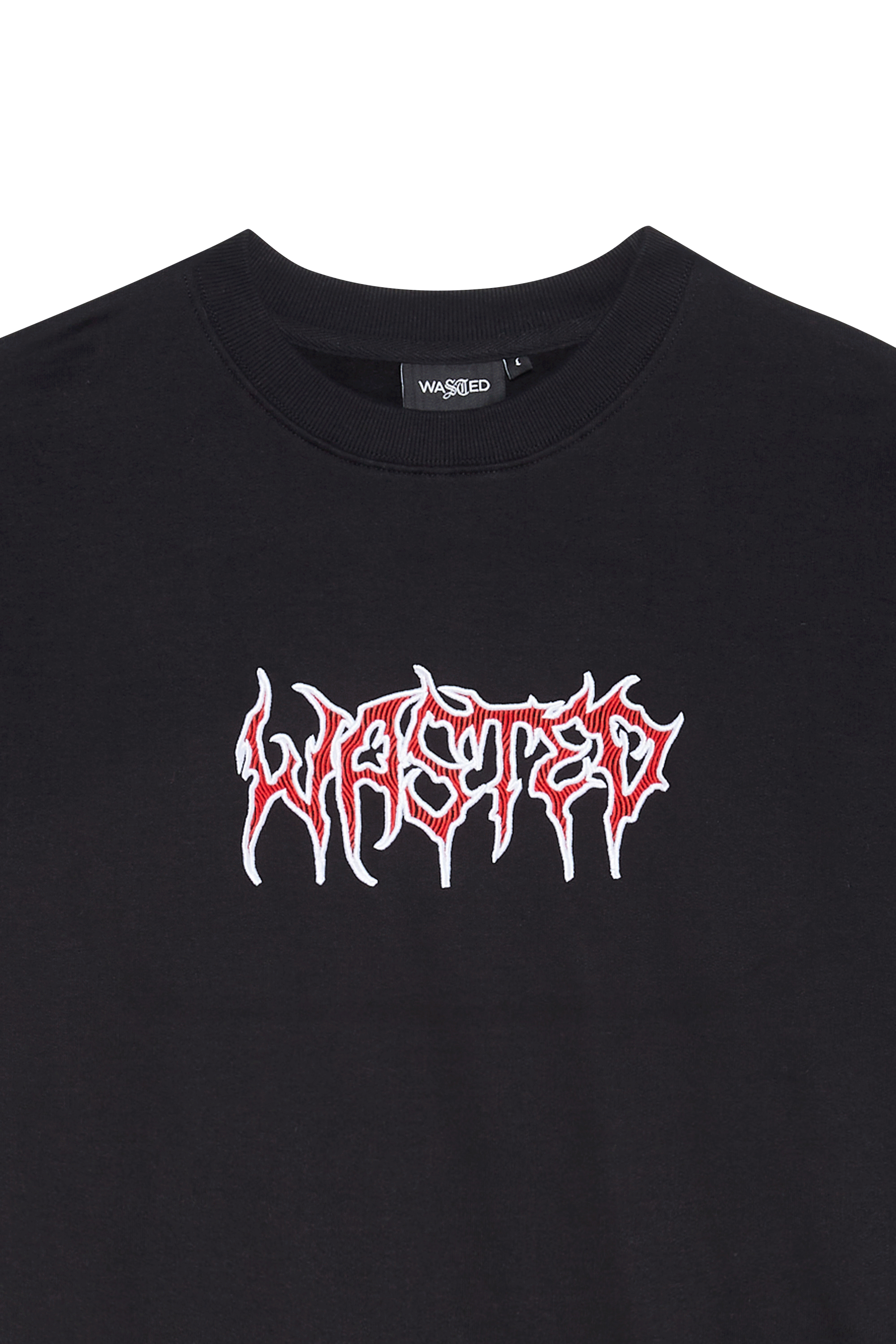 WASTED Sweatshirt CREW NECK FEELER Noir