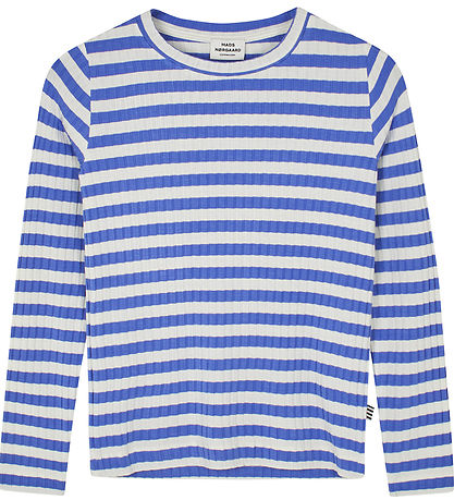 Mads N?rgaard Bluse - Talika - Amparo Blue/Vanilla Ice
