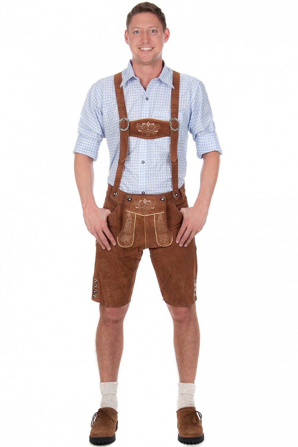 Kurze Trachtenlederhose