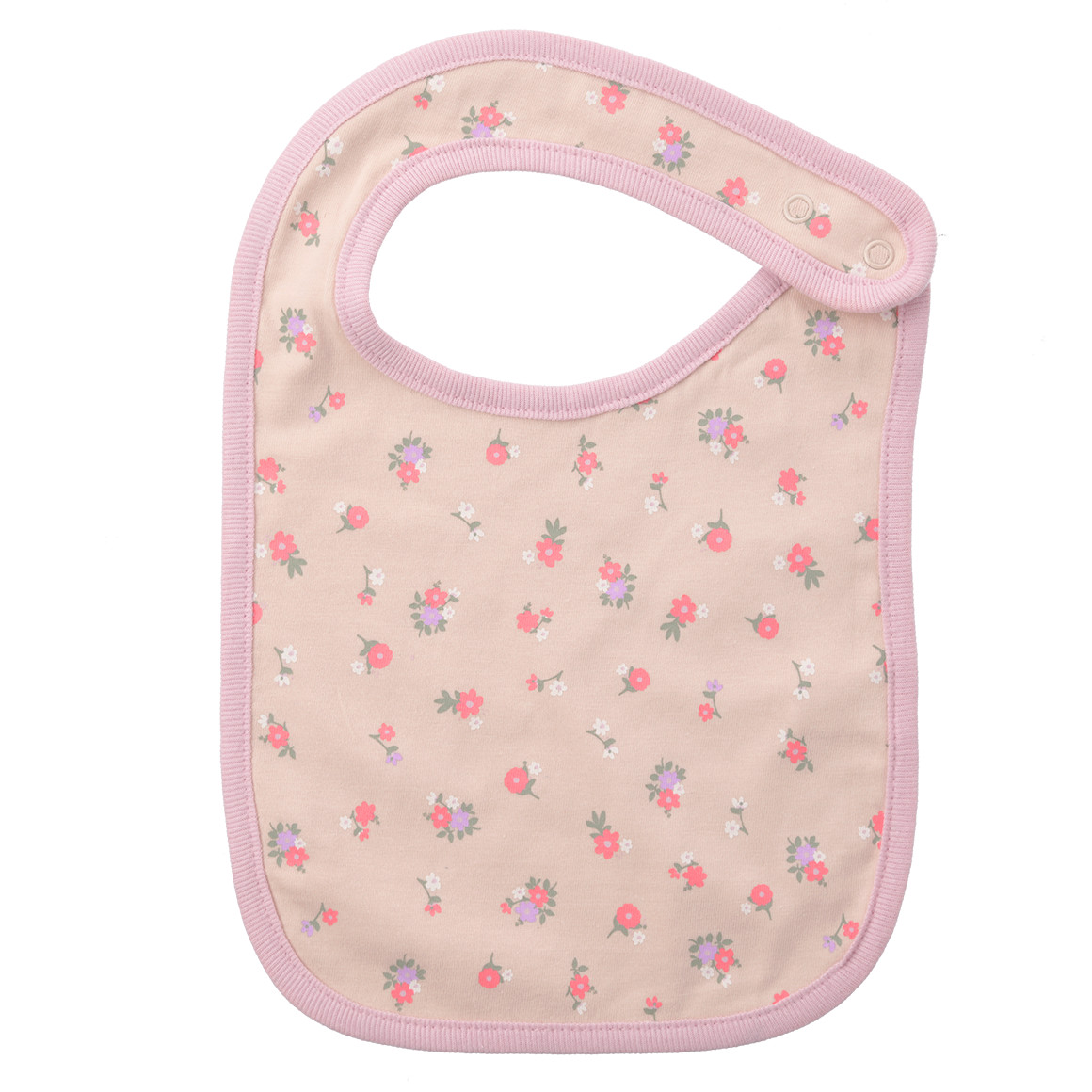 Topomini 3 Baby Lätzchen mit Motiven altrosa / weiss