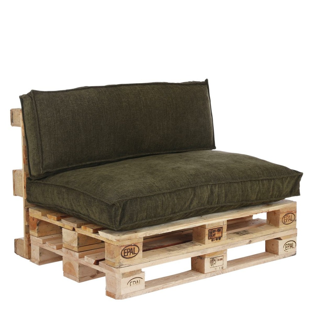 In the mood coussin de palette ibiza - 120x80x12 cm - pe - vert