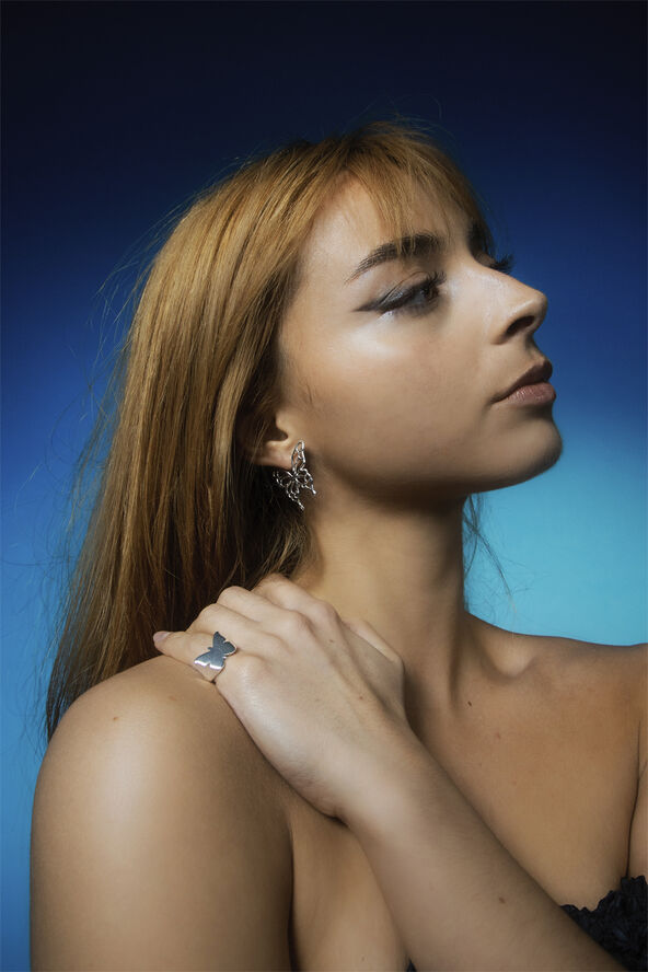 Jane Kønig Butterfly Earring Sølv