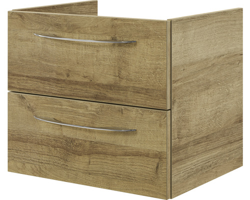 Pelipal Xpressline 4035 wastafelmeubel, BxHxD 56 x 48,2 x 43,5 cm, frontkleur: Riviera eiken, 4035.475601
