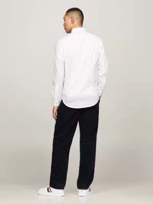 Camisa de malha slim fit com estampa da bandeira