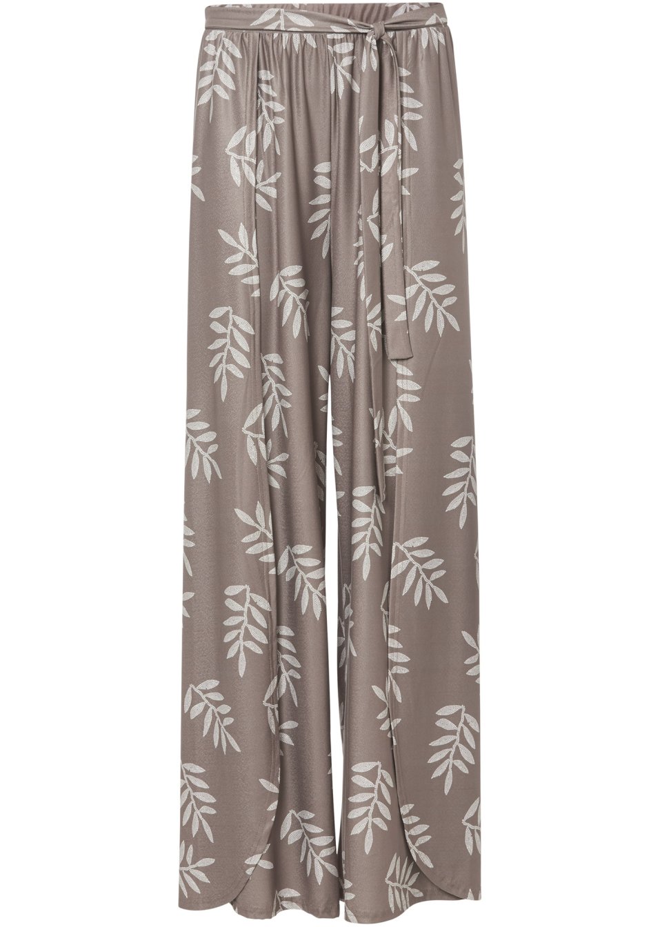 Pantalon style portefeuille en jersey crêpe