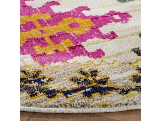 Tapis Ivory & Multi 122 X 122 cm - Lunya