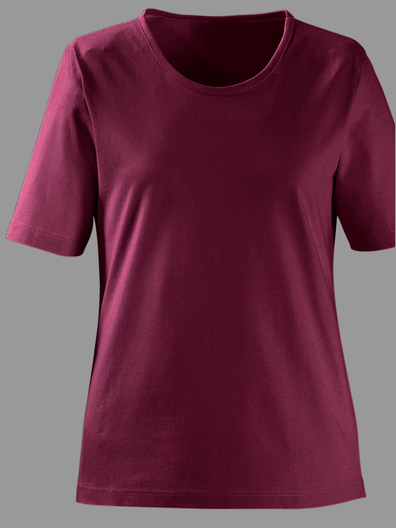 T-shirt à encolure ronde pur coton