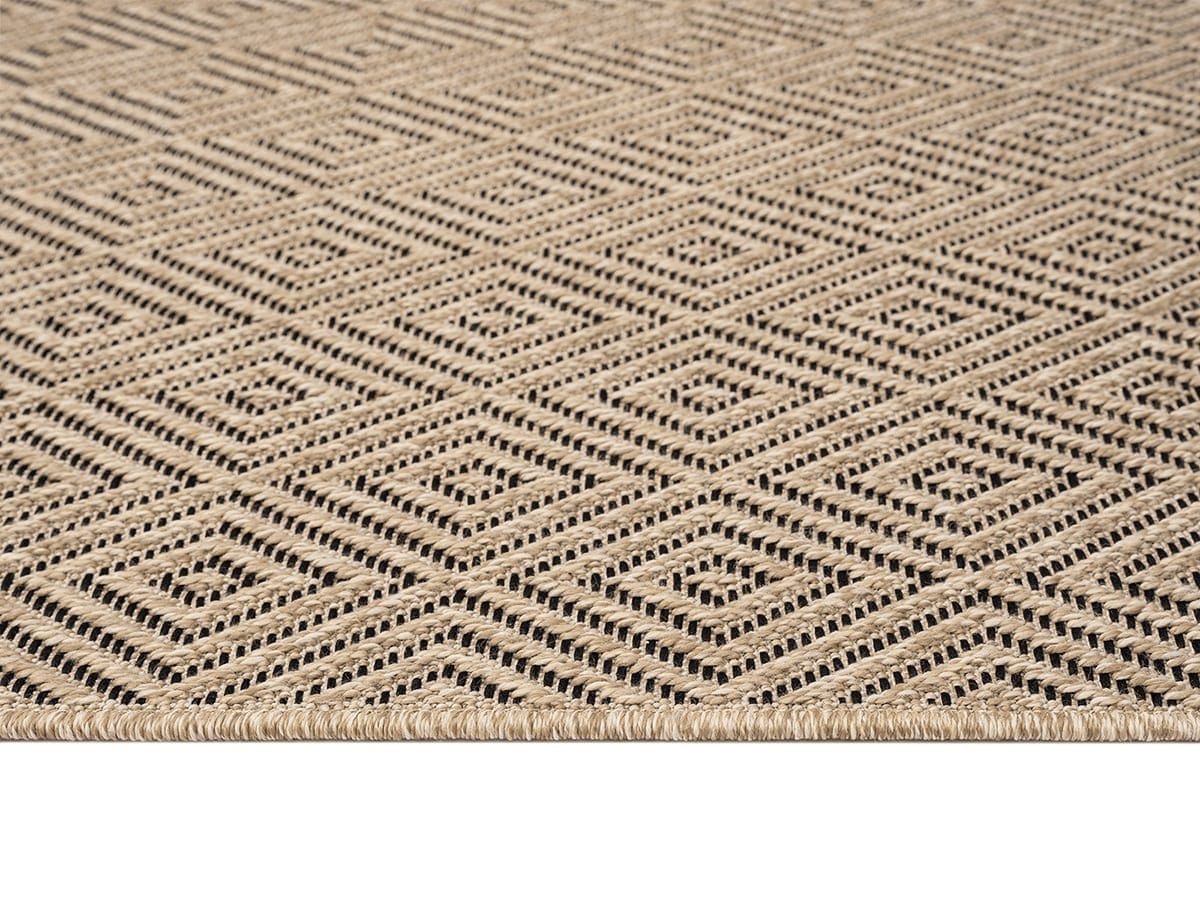 the carpet Teppich »Kansas« rechteckig 1 mm Höhe moderner robuster In und Outdoor Teppich Jute Look