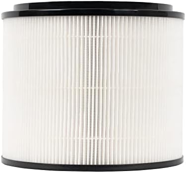 Amazon Basics   Purificateur d'air, Couvre jusqu'à 12 m², Filtres à air True HEPA et au charbon, CADR 100 m²/h, Élimine 99,97 % des allergènes (pollen, poussière, fumée), Prise européenne, Blanc : Cuisine et Maison