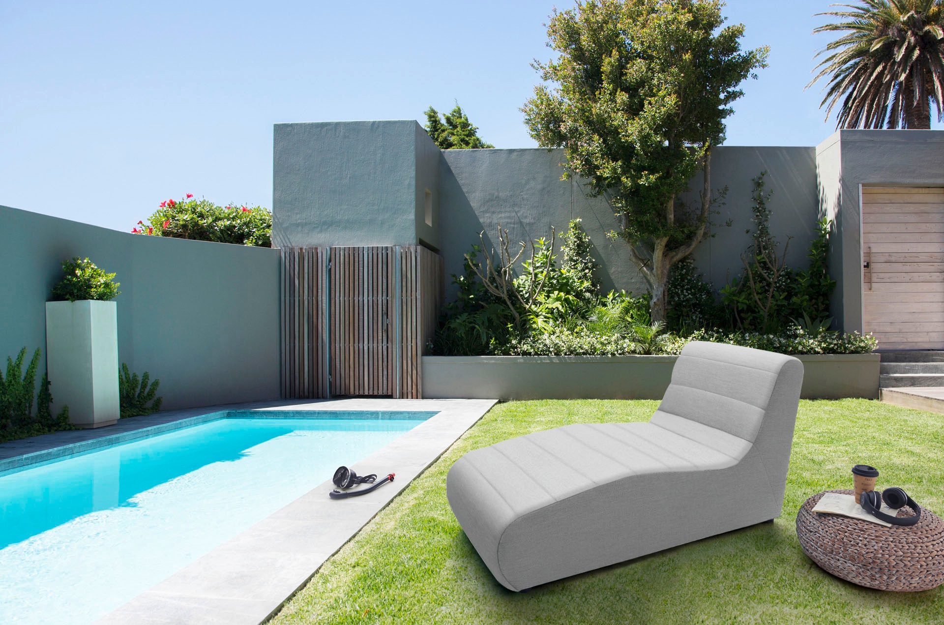 DOMO collection Relaxliege »Soleil, pflegeleichter und wetterfester Bezug« Outdoor, besonderes Design und Formgebung, individuell erweiterbar