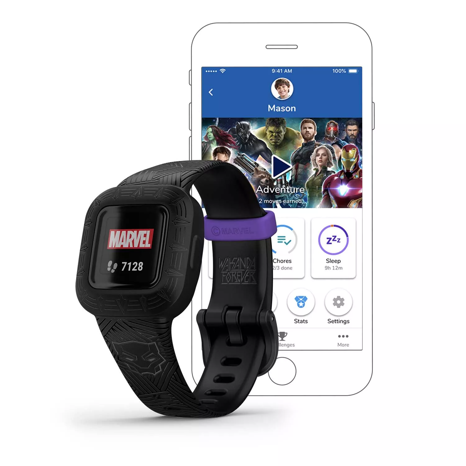 Garmin Vívofit Jr. 3 Marvel Panther 010-02441-10