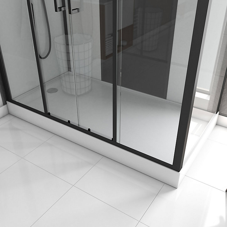 Cabine de douche rectangulaire Galedo Loft L.170 x l.90 x H.215 cm pour receveur haut