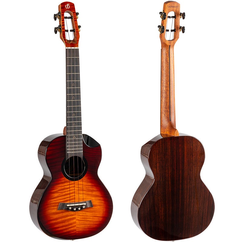 Flight Royal Series Navigator EQ-A Tenor elektrisch-akoestische ukelele met gigbag