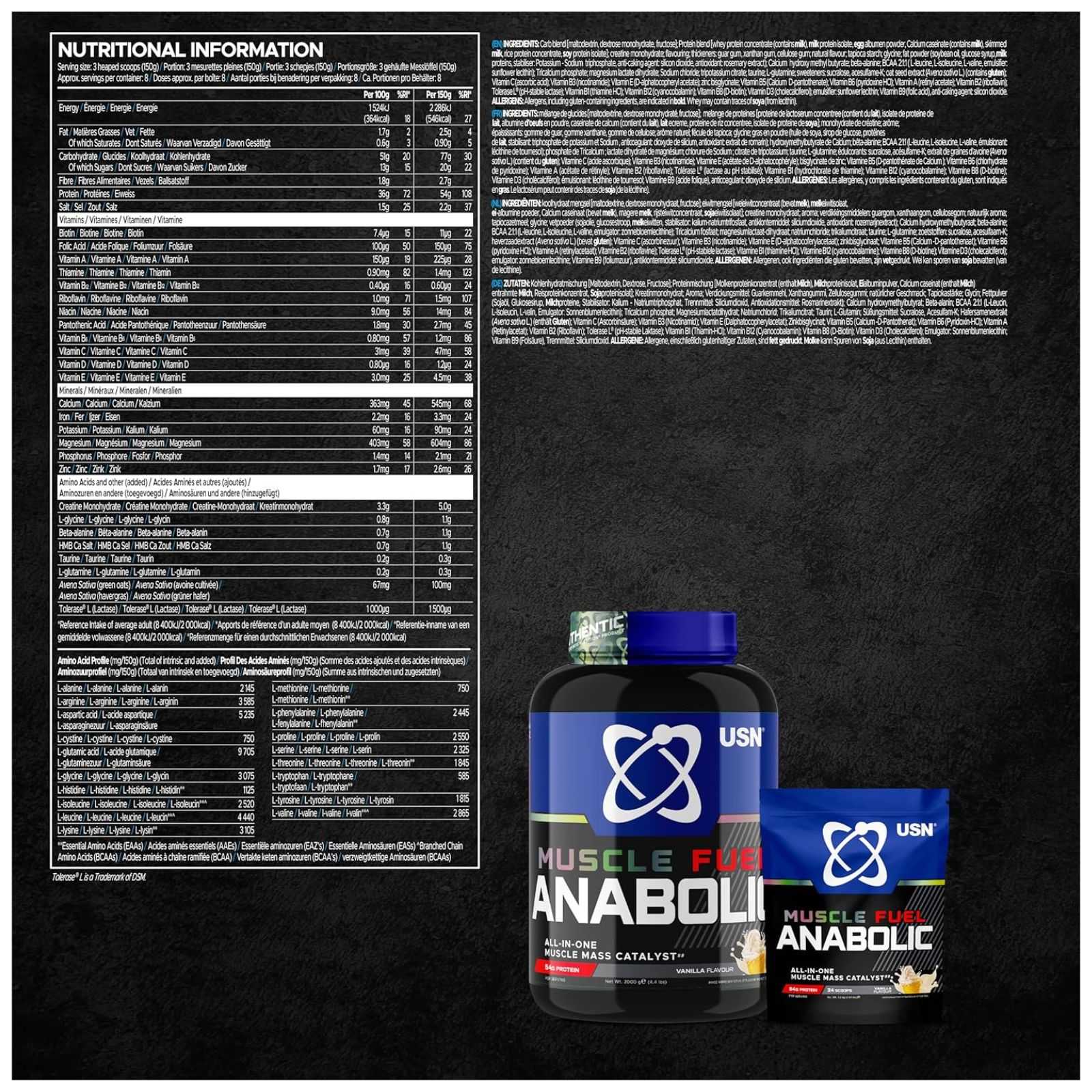 USN Muscle Fuel Anabolic 2 kg