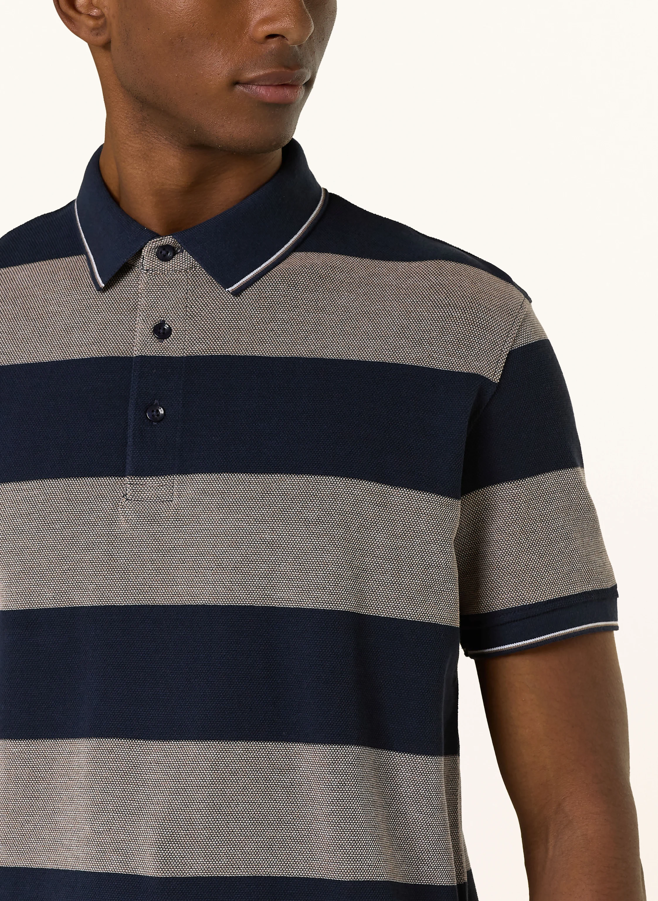 STROKESMAN'S Piqué-Poloshirt